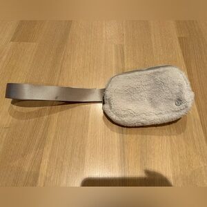 Lululemon Cream Sherpa Belt Bag
